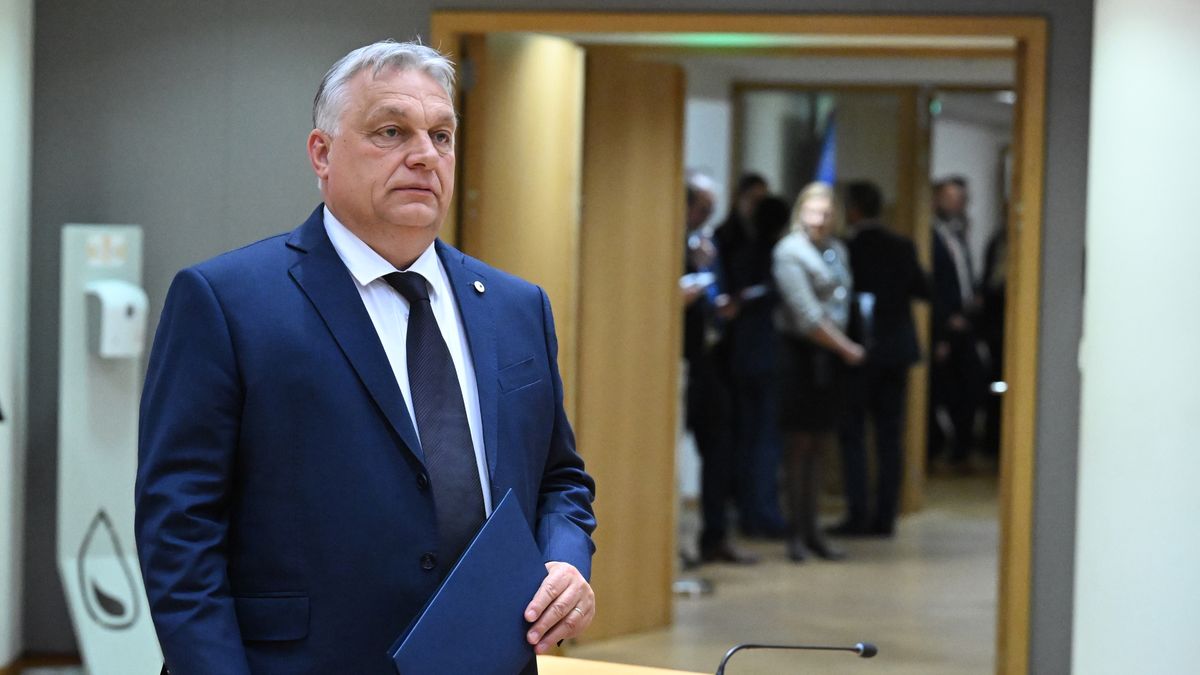 BRUSSELS, BELGIUM - APRIL 17: Prime Minister of Hungary Viktor Orban attends the EU Leaders Summit in Brussels, Belgium on April 17, 2024. (Photo by Dursun Aydemir/Anadolu via Getty Images)