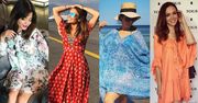 Zwiewne sukienki w letnich stylizacjach celebrytek
