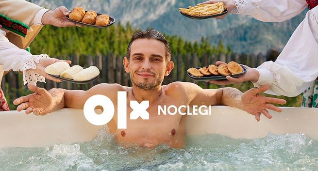 Vito Bambino reklamuje noclegi na OLX