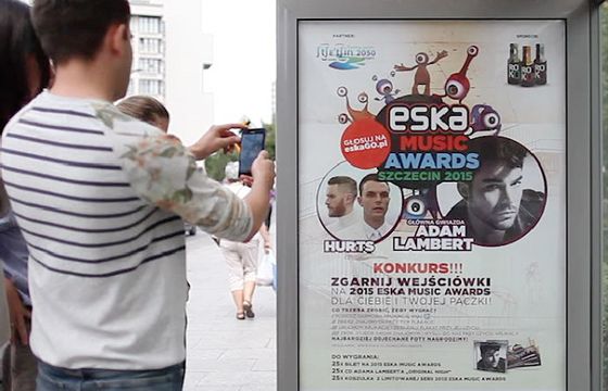 Eska Music Awards reklamowane na przystankach z rozszerzoną rzeczywistością (wideo)