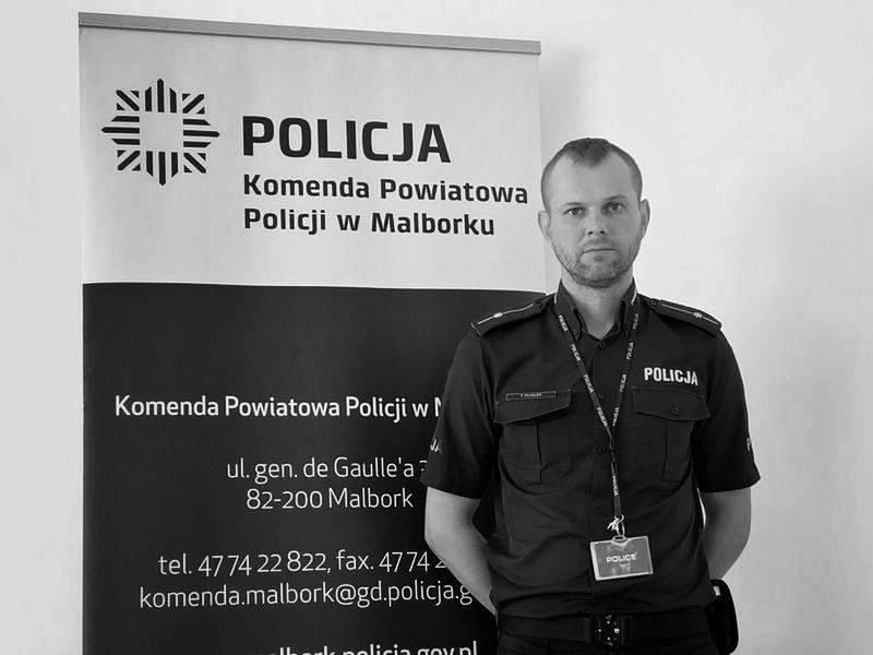 Żałoba w policji. Nie żyje mł. asp. Tristan Fijołek