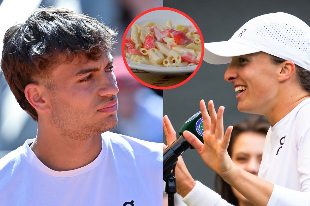 Flavio Cobolli rozmawiał z Igą Świątek o makaronie z truskawkami