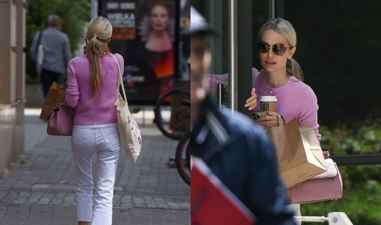 Magdalena Ogórek została "przyłapana" w cukierni