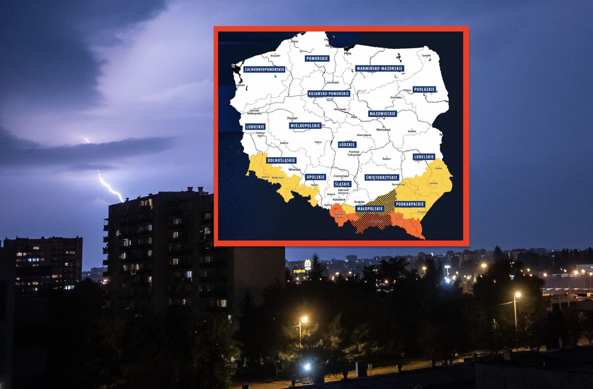 pogoda, burze, imgw, ostrzeżenia Jest nowa prognoza dla południa Polski. Wydano alerty