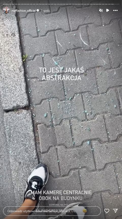 Maffashion pokazała zbitą szybę w aucie