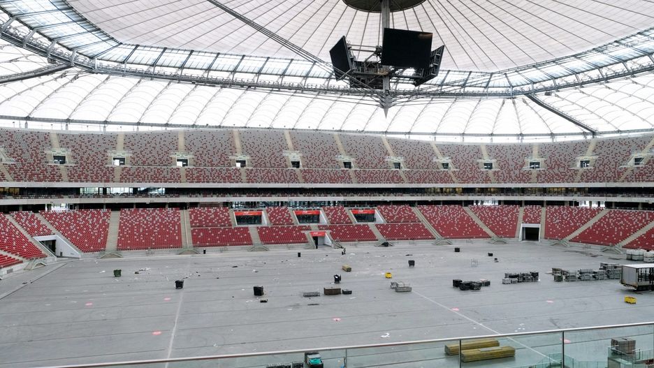 Na Stadionie Narodowym powstaje pierwszy szpital polowy