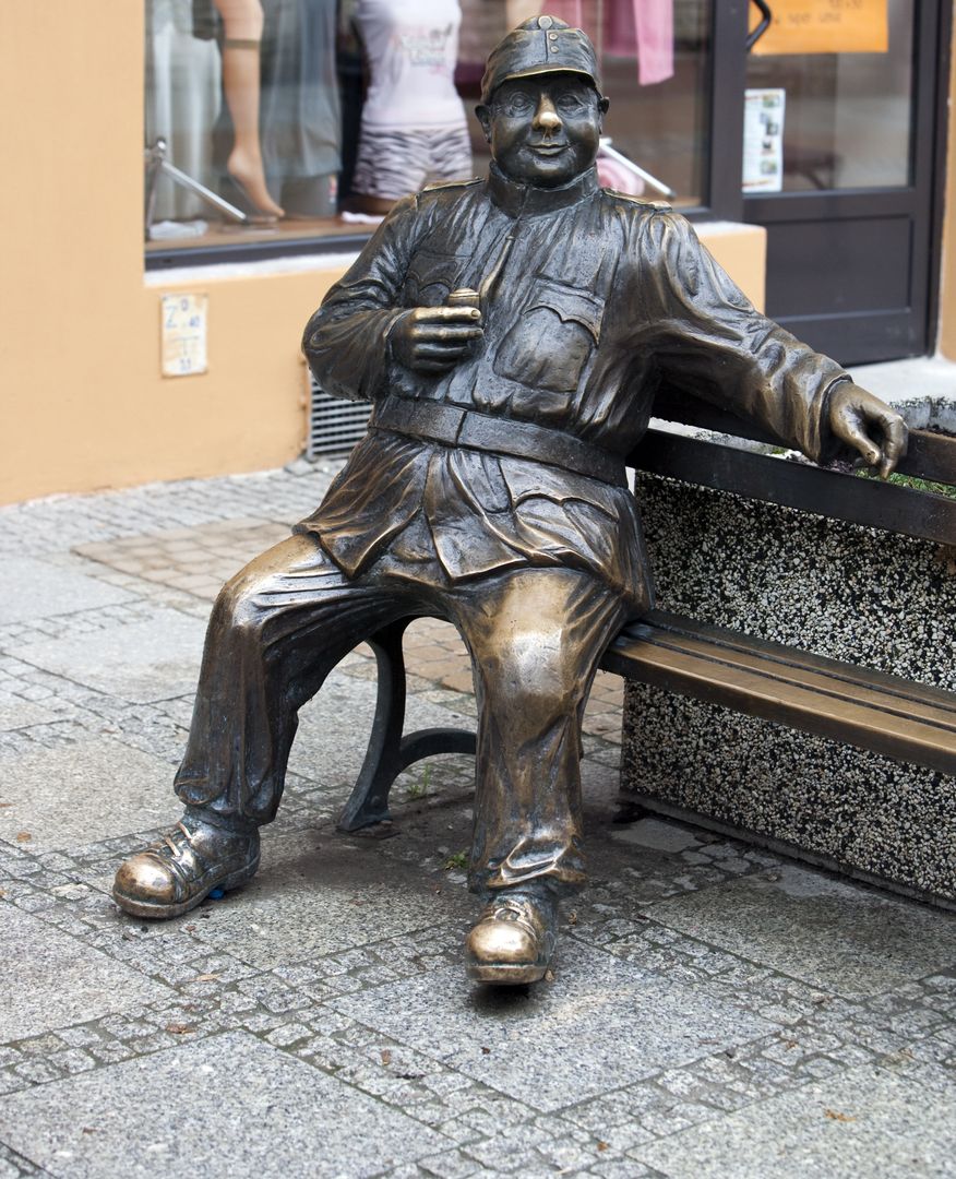 Ławeczka Józefa Szwejka w Sanoku
