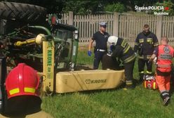 Śląskie. Wywrócił ciągnik, miał 3,5 promila alkoholu w organizmie