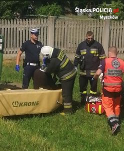 Śląskie. Wywrócił ciągnik, miał 3,5 promila alkoholu w organizmie