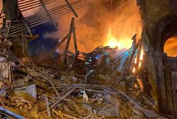 Rosyjski atak rakietowy w Zaporożu. Na nagraniu widać skalę zniszczeń