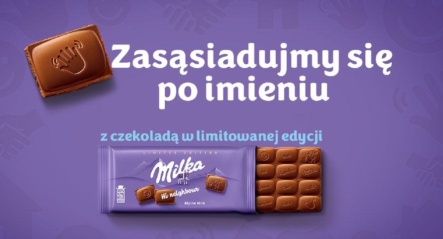"Zasąsiadujmy się po imieniu". Milka wyśle 100 tys. czekolad do mieszkań Polaków