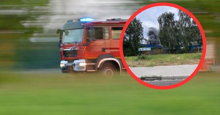 Kłęby dymu nad Gdańskiem. Pożar w Port Service. Potężna akcja straży