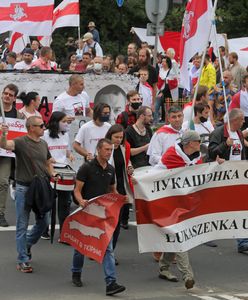 Manifestacje w rocznicę sfałszowanych wyborów na Białorusi