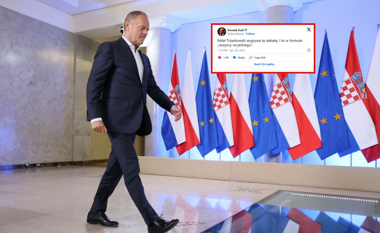 Tusk zareagował jeszcze w trakcie. "Wygrywa tę debatę"