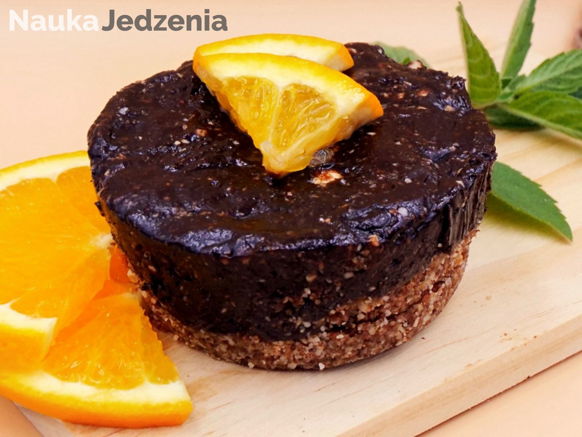 Mini ciasto czekoladowe z pomarańczą