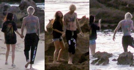 Zakochani Megan Fox i Machine Gun Kelly spacerują po plaży w Portoryko (ZDJĘCIA)