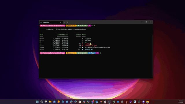 MaximizeToVirtualDesktop