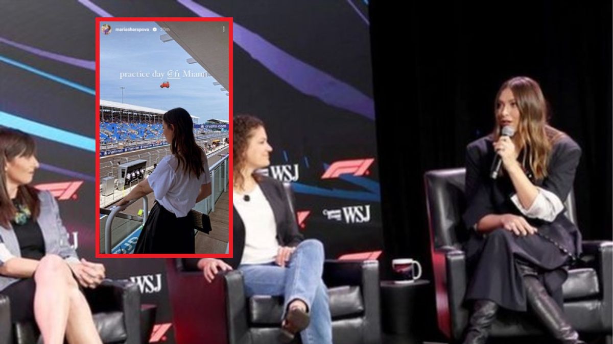 Maria Szarapowa podczas F1 w Miami