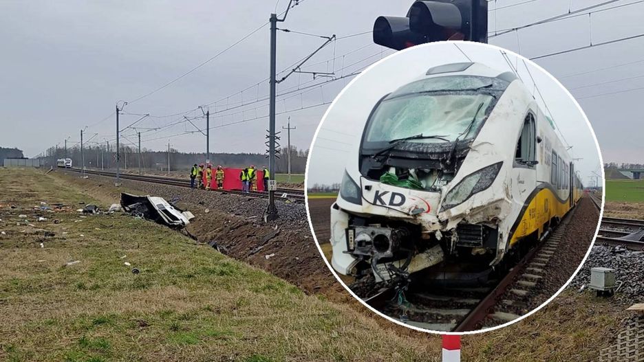 Ciężarówka wjechała pod pociąg. Nie żyje jedna osoba