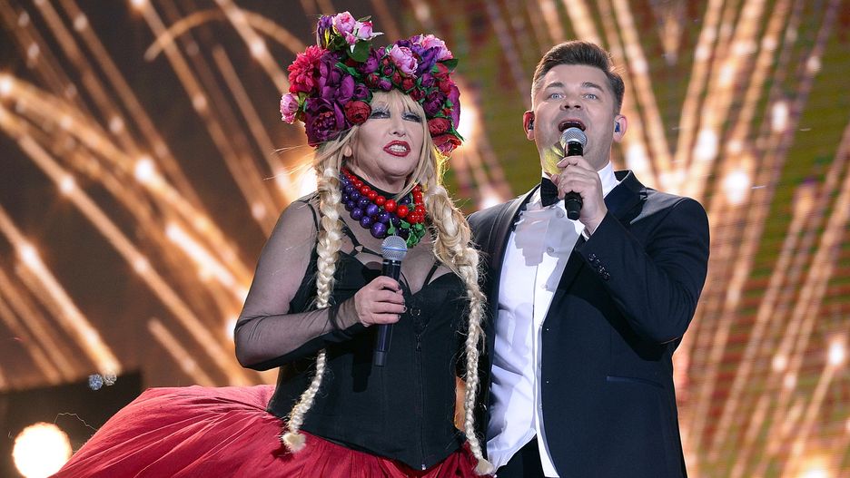 Maryla Rodowicz i Zenon Martyniuk na scenie "Sylwestra Marzeń" w Zakopanem w 2016 r.