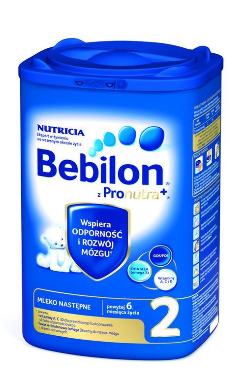 Bebilon 2 z Pronutra+ – nr 1 rekomendowany przez pediatrów<sup>1</sup>