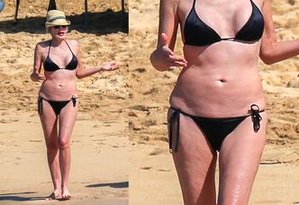 58-letnia Sharon Stone w bikini na plaży! (ZDJĘCIA)