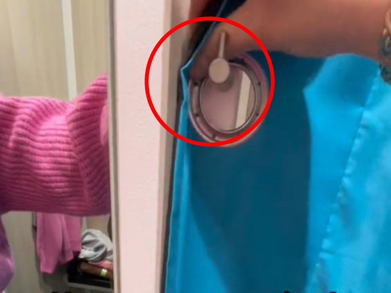 Spotted a hook in the fitting room? Grab it right away