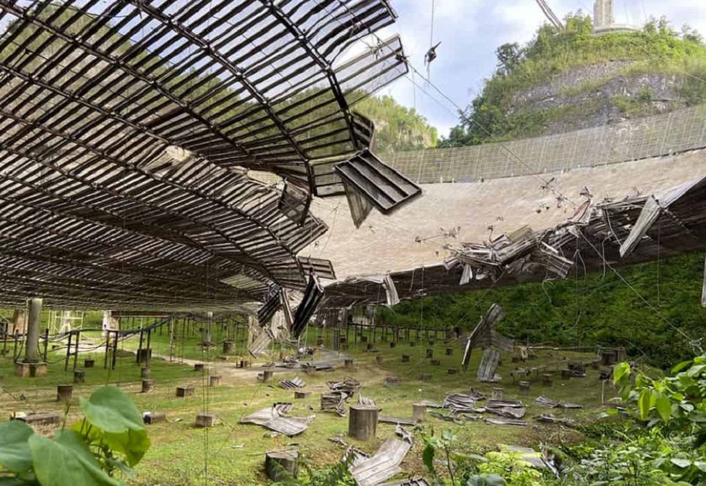 Gigantyczny teleskop w Puerto Rico uległ zniszczeniu. Na świecie nie ma większego