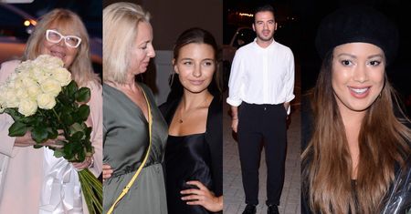 Zaprzyjaźnione gwiazdy oklaskują debiutującą na deskach teatru Julię Wieniawę: elegancki Terrazzino, dumna Terentiew i Kazadi... (ZDJĘCIA)