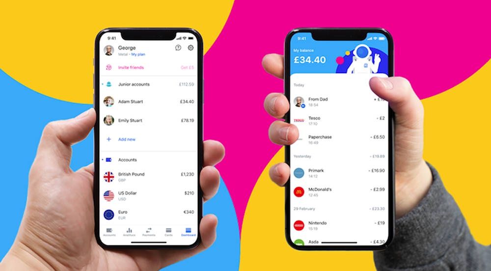 Revolut Junior screen