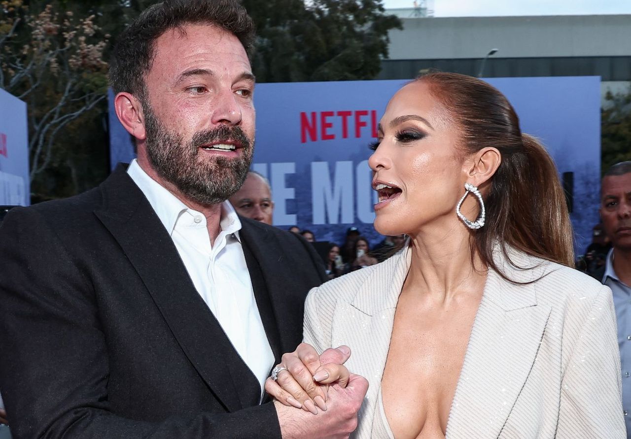 Jennifer Lopez i Ben Affleck na premierze filmu "Mother"