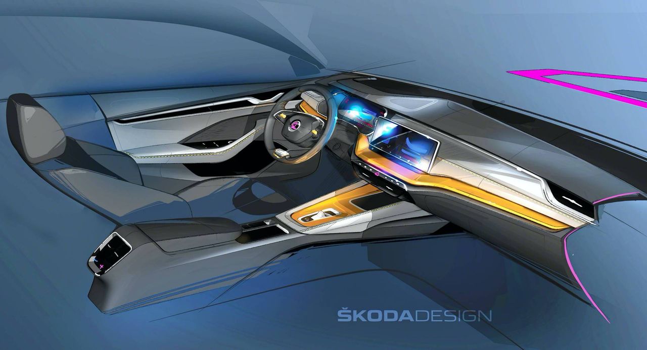Škoda zapowiada wnętrze nowej Octavii z nietypową kierownicą