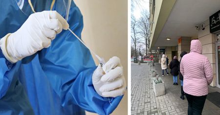 Koronawirus. Dodatkowy rachunek przed świętami. Polacy ustawiają się w kolejkach
