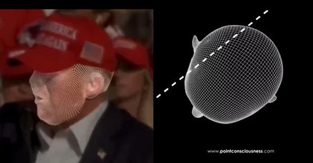 Nagranie ruchu głowy Trumpa z trajektorią lotu kuli hitem sieci