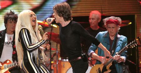 Gaga na scenie z Mickiem Jaggerem!