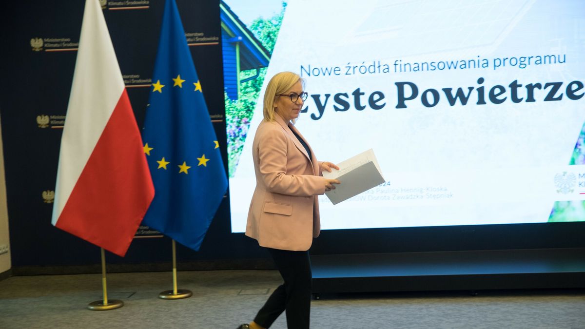 Minister Paulina Hennig-Kloska. Konferencja w MKiŚ