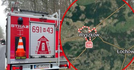 Pożar pod Wyszkowem. Ogień objął las i łąki, straż zwiększa siły