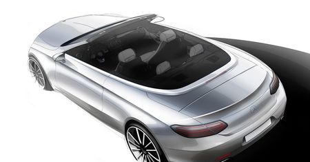 Mercedes-Benz Klasy C Cabriolet przedstawiony na szkicu [aktualizacja]