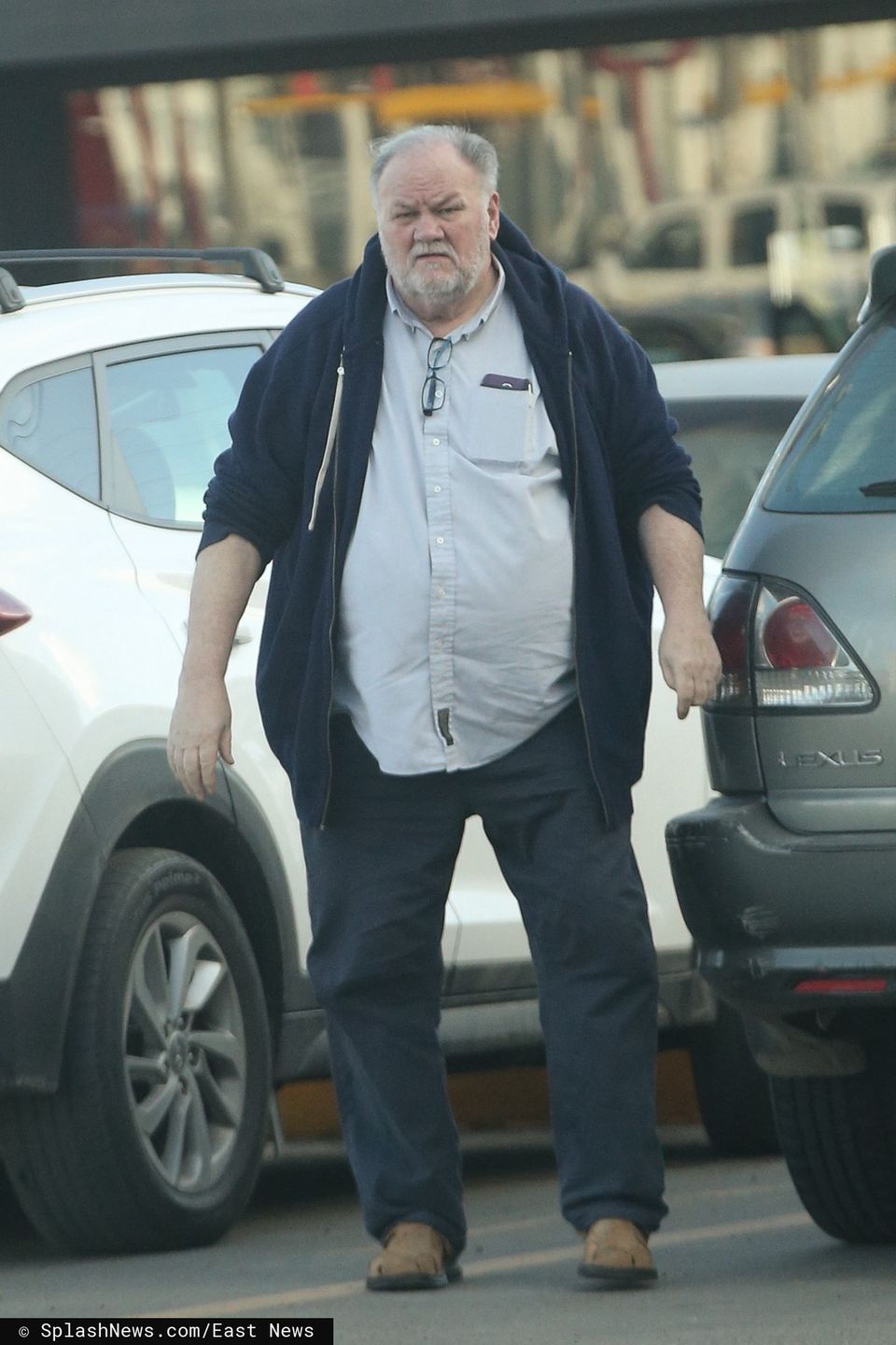 EXCLUSIVE: Thomas Markle spotted grocery shopping in wake of daughter Meghan and Prince Harry stepping down as senior members of the royal family.  The father of the Meghan Markle was seen out in Baja Mexico shopping whilst sporting a dissapointed look on his face.  Earlier in the week, when asked about his thoughts on the decisions that Royals had arrive ad, he responded with 'I'll just simply say I'm disappointed'    Pictured: Thomas markle      World Rights