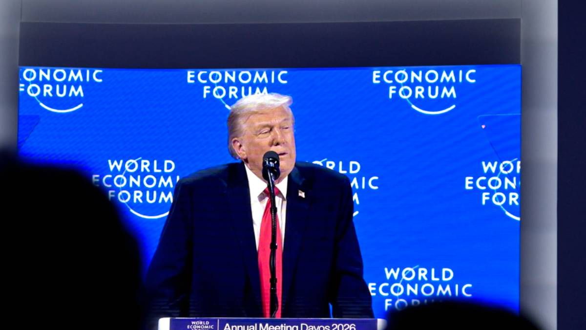 Donald Trump z przemówieniem na szczycie w Davos