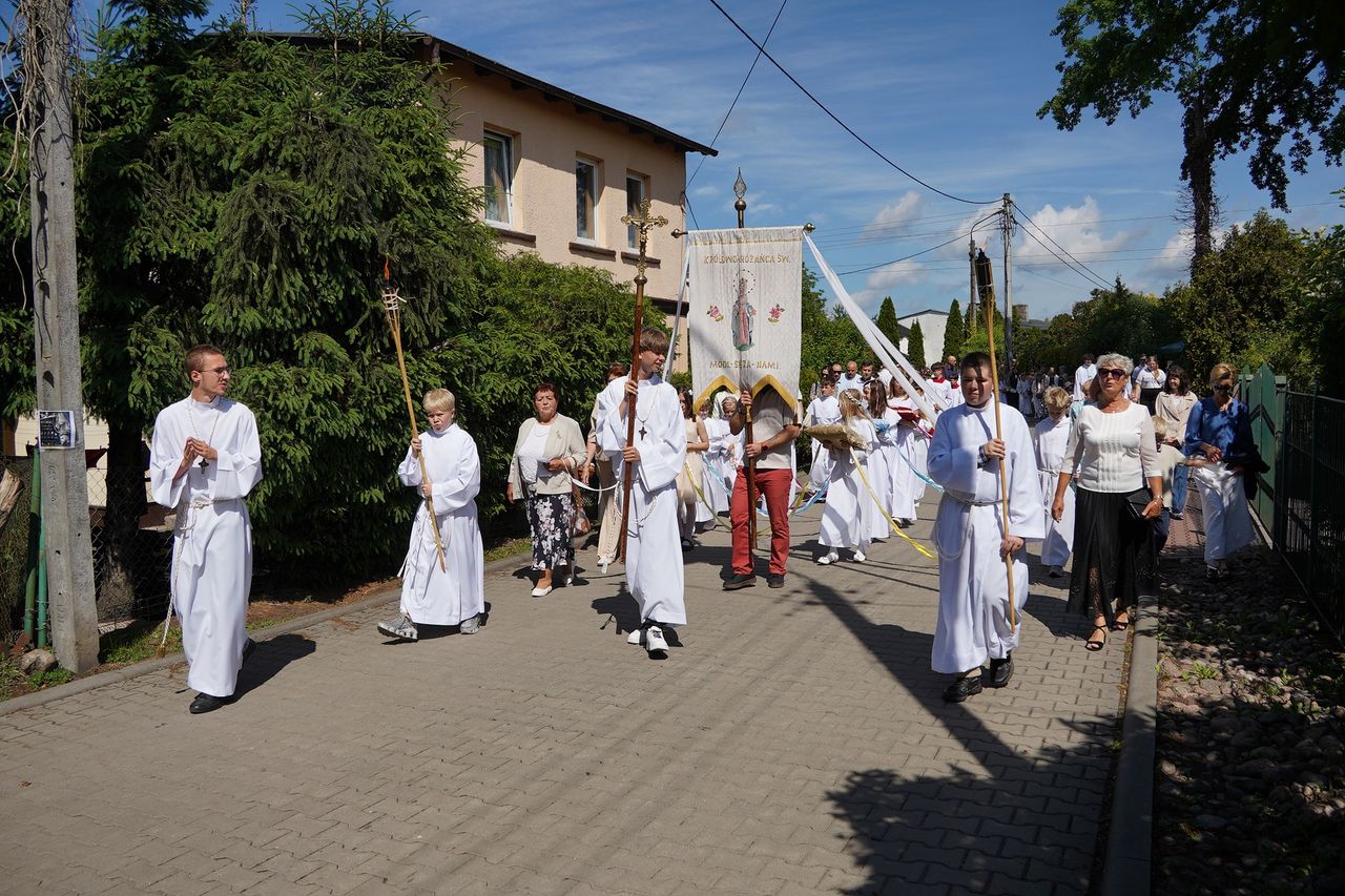 Boże Ciało, Procesja Parafia pw.  Św Rafała Kalinowskiego w Pile