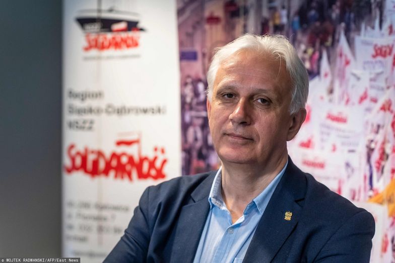 Dominik Kolorz, szef śląsko-dąbrowskiej Solidarności.