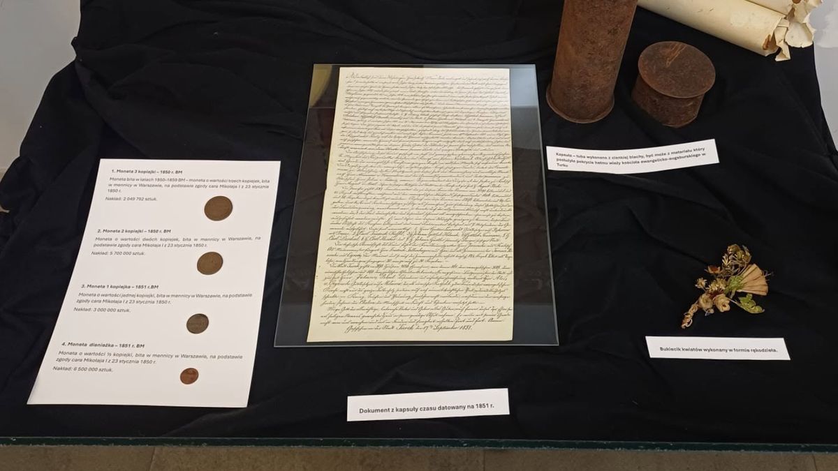 Przedmioty znalezione w kościele w Turku