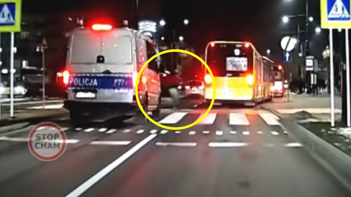 Nagranie z Dąbrowy Górniczej trafiło do sieci.