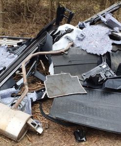 Mazowieckie. Ukradli i zdemontowali toyotę. Sprawcy próbowali uciekać pieszo