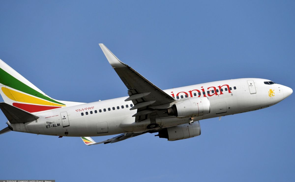 Samolot etiopskich linii lotniczych