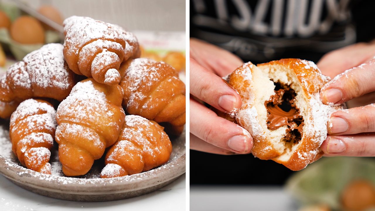 Yeast crescents - Delicacies