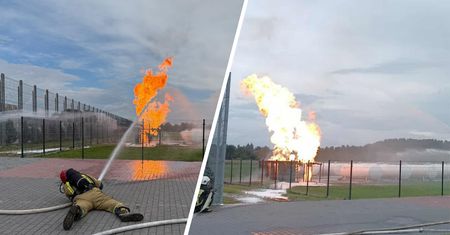 Mogło dojść do eksplozji. Pożar instalacji gazowej na Lubelszczyźnie