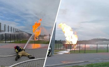 Mogło dojść do eksplozji. Pożar instalacji gazowej na Lubelszczyźnie