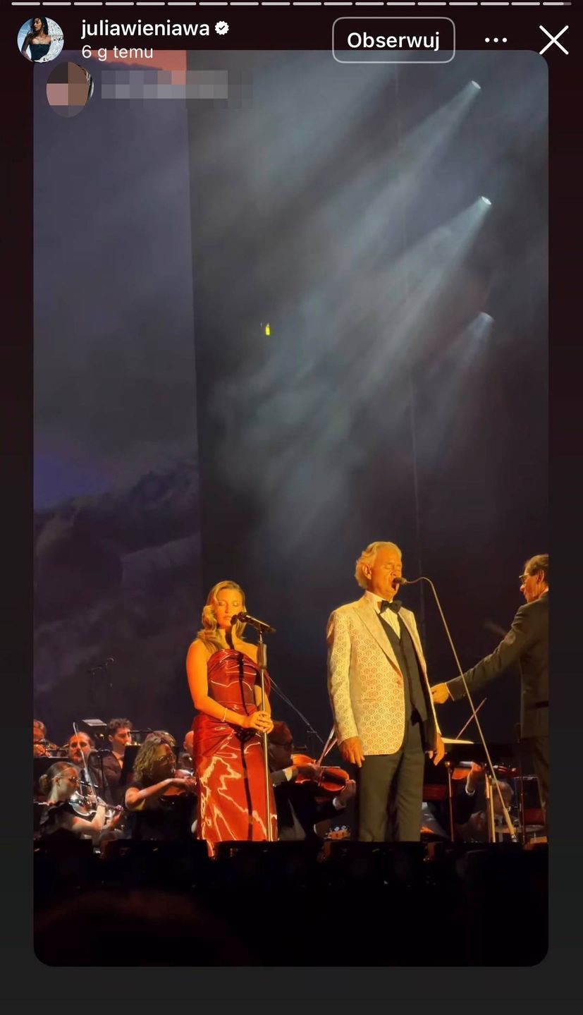Julia Wieniawa i Andrea Bocelli
